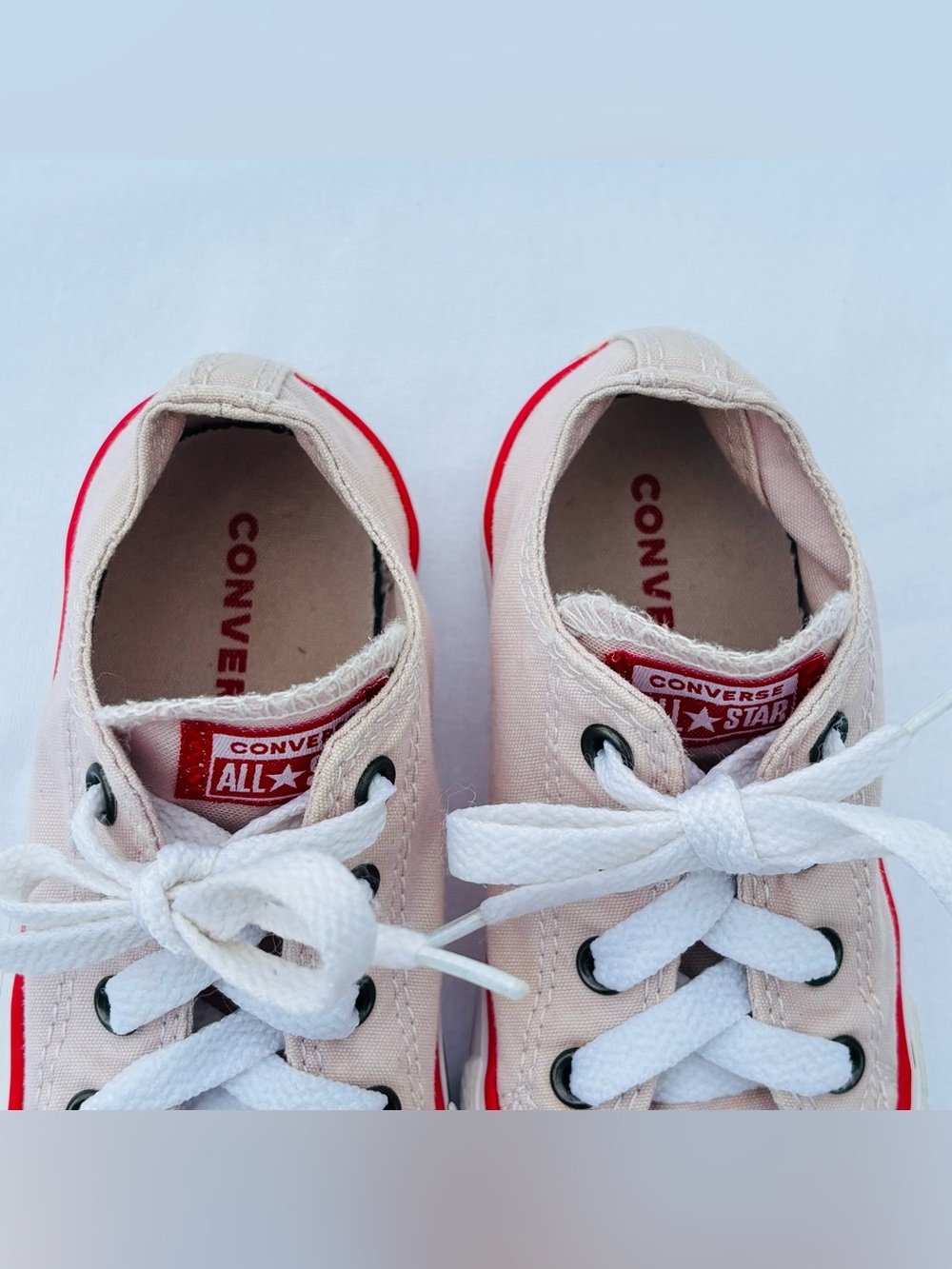 Converse Chuck Taylor All Star Ox Toddler Low Top Sneakers 8 Soft Pink Canvas - Picture 10 of 16